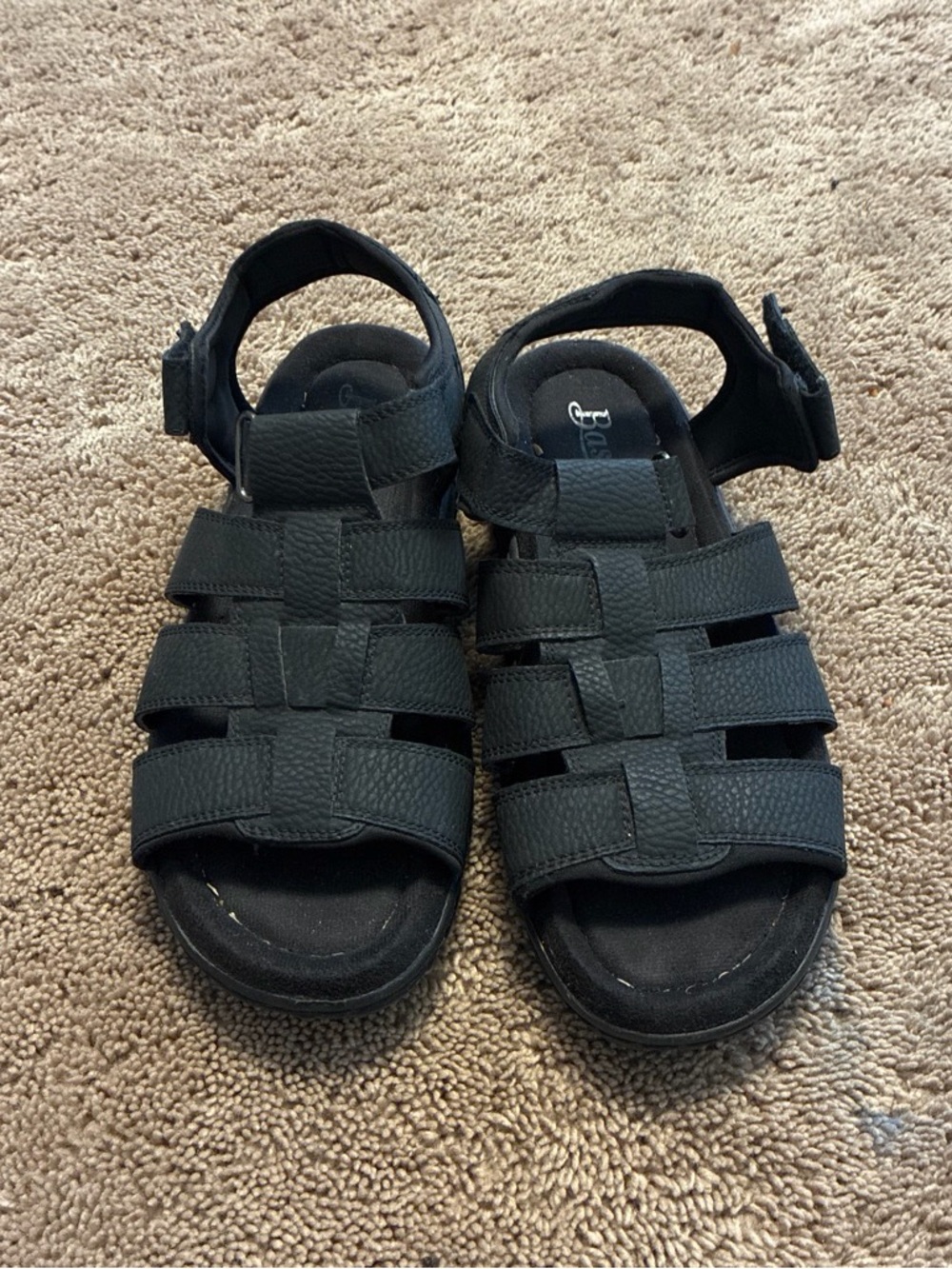 G.H. Bass & Co. Black Kids Fisherman Sandals